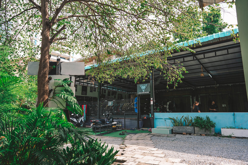 Outside view of the Tiger Eye MMA gym building