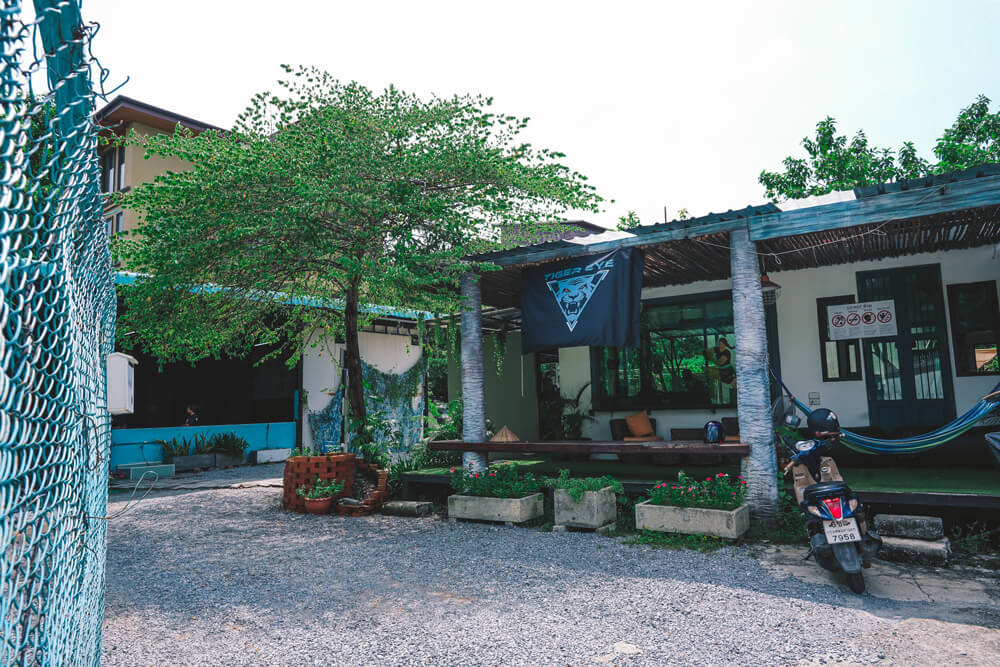 Tiger Eye MMA gym in Ari, Bangkok, seen from the street